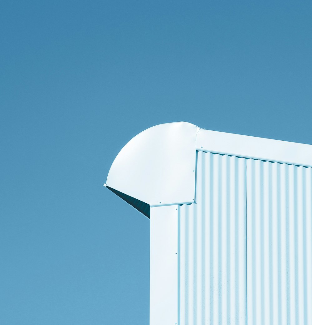 white corrugated sheet ceiling