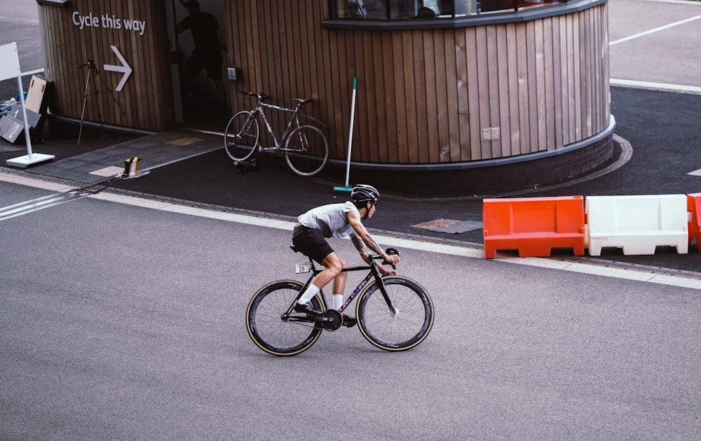 person riding bicycle