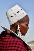 selective focus photography of woman wearing traditional dress