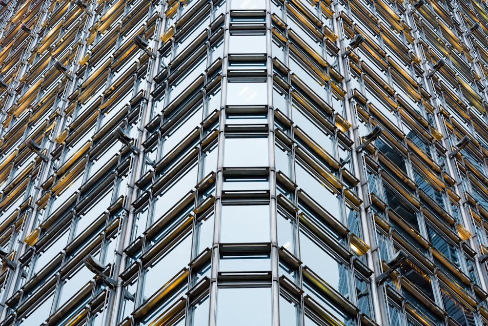 worms eye view of building