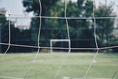 close up photo of gray net string teams background