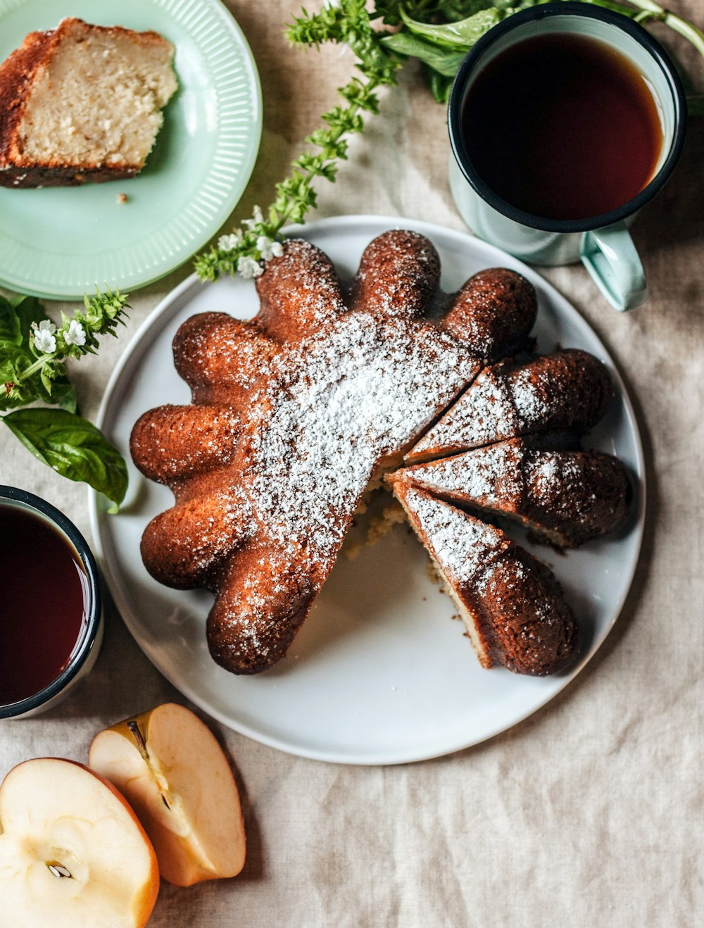 baked bread in plate