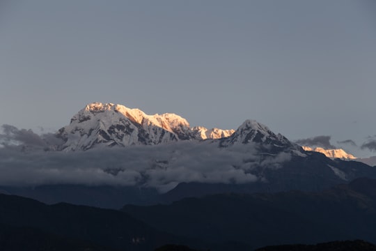 snow mountain under cloudy sky in Annapurna Nepal