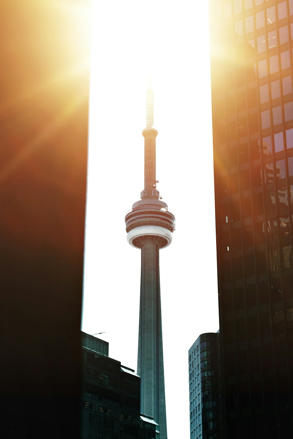 a view of the cn tower in toronto, canada