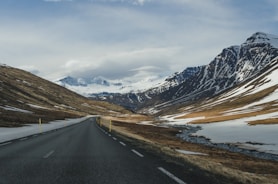 road surrounded of mountain