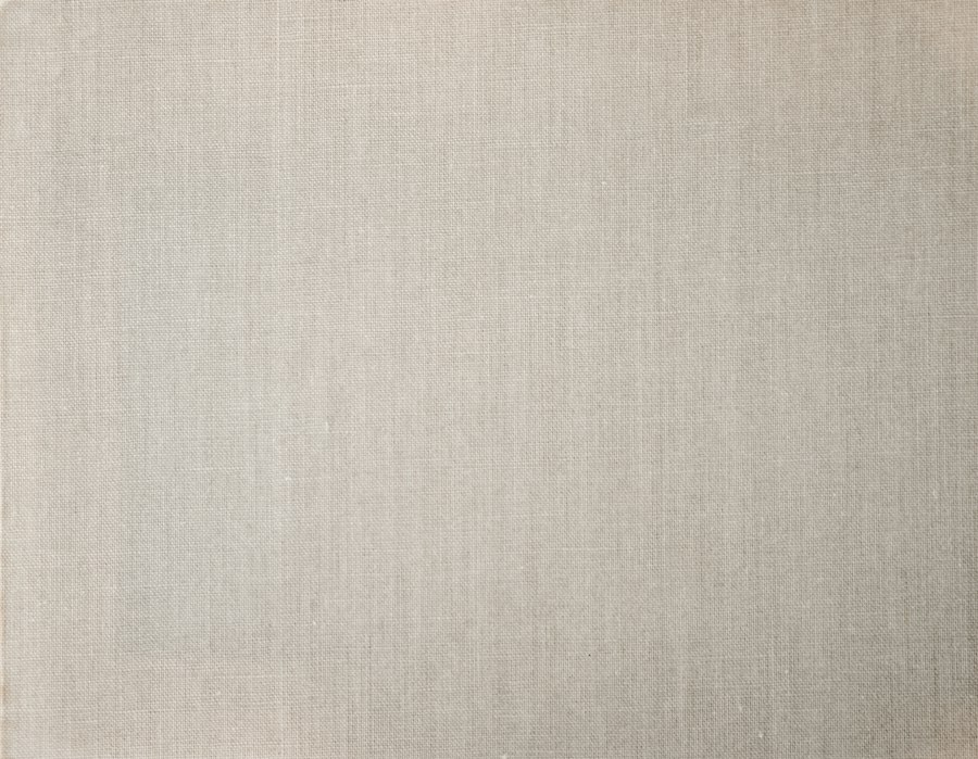 Une toile de lin beige, de près