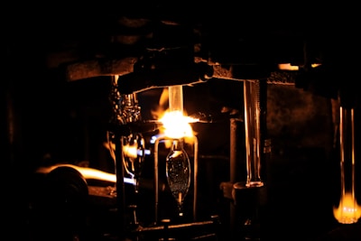 A finished boiler gleaming under soft workshop lighting, showcasing craftsmanship.