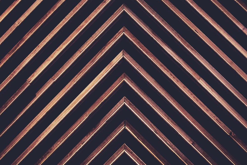 triangular black and brown graphic art