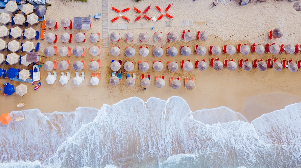 aerial photography of seashore at daytime