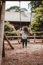 woman on swing