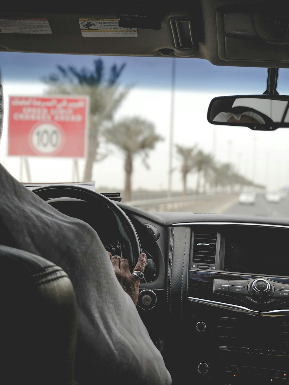 personne conduisant une voiture