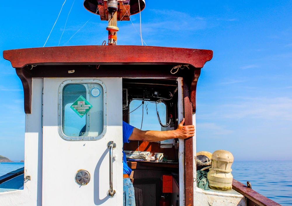 man on boat