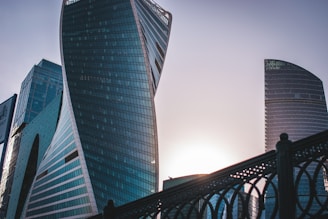 A stunning urban landscape featuring innovative buildings.