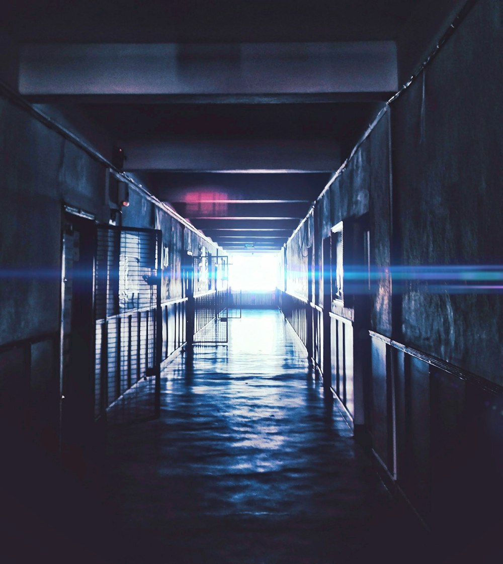 black and gray concrete building interior