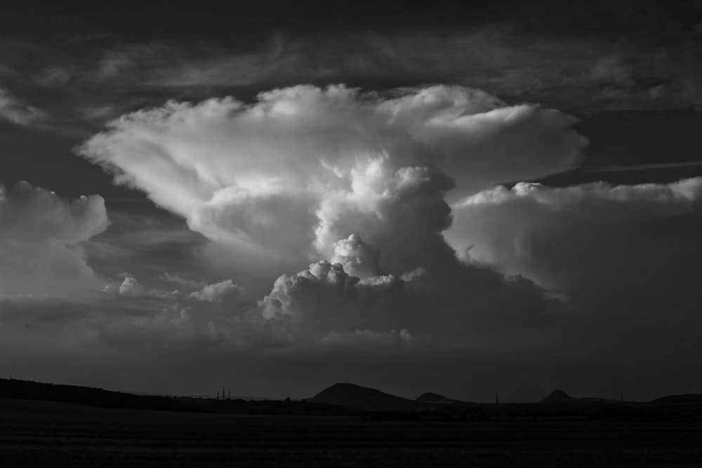 clouds above mountain