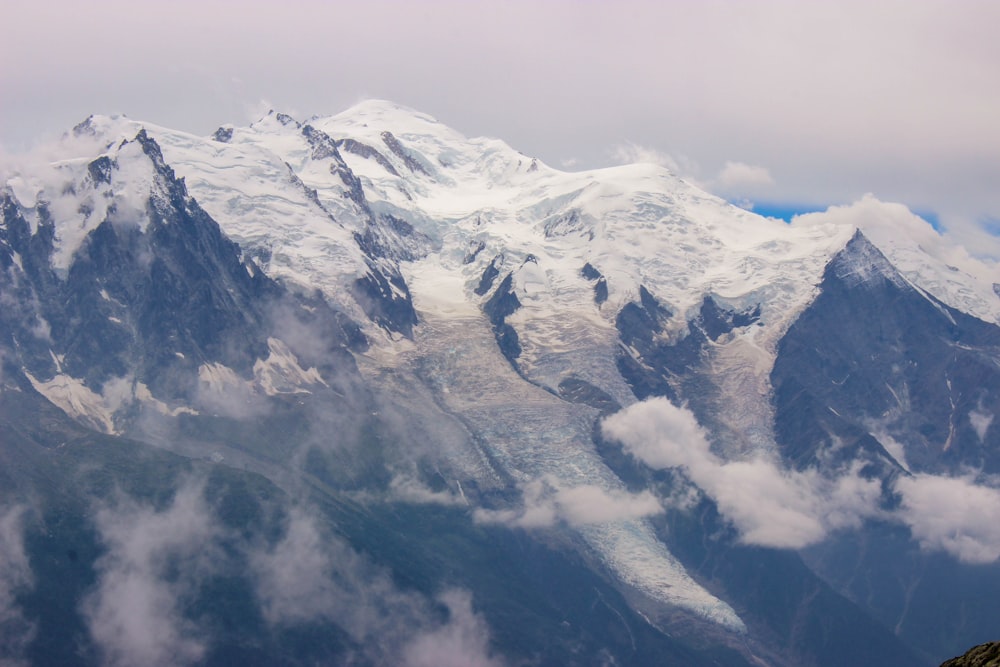 photograph of mountain alps