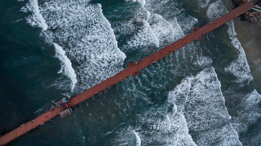 aerial photography of clear blue sea