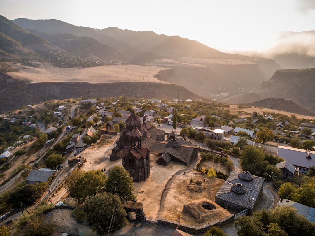 aerial photo of a village during daytime