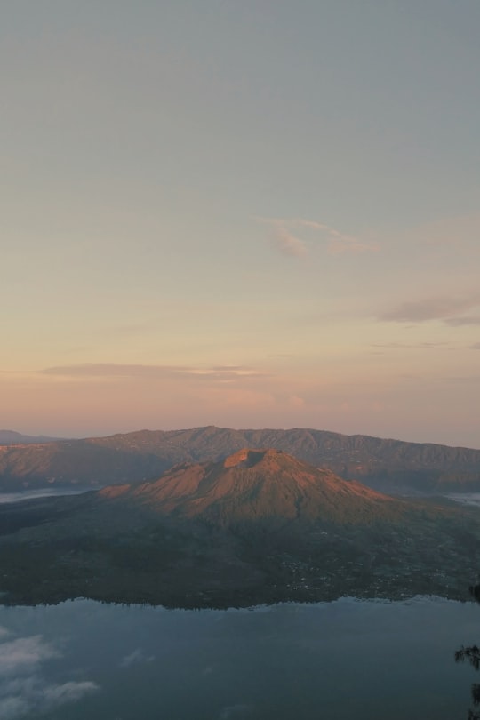 aerial view of mountain in Mount Batur Indonesia