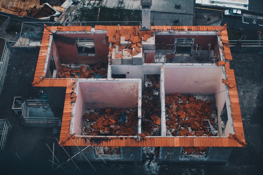 vista dall'alto foto della casa