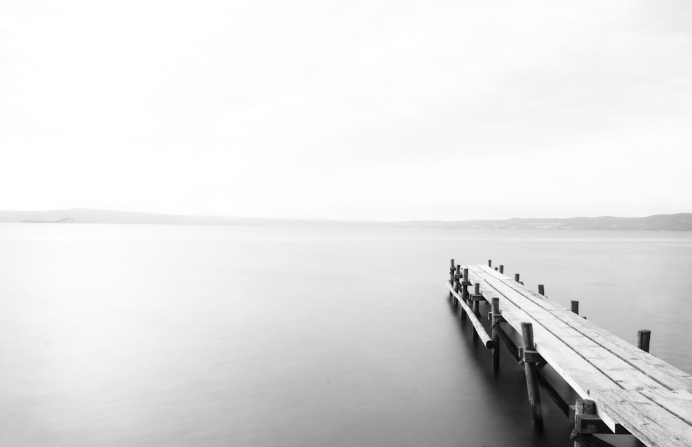 wooden dock at the lake