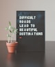 difficult roads lead to beautiful destinations desk decor