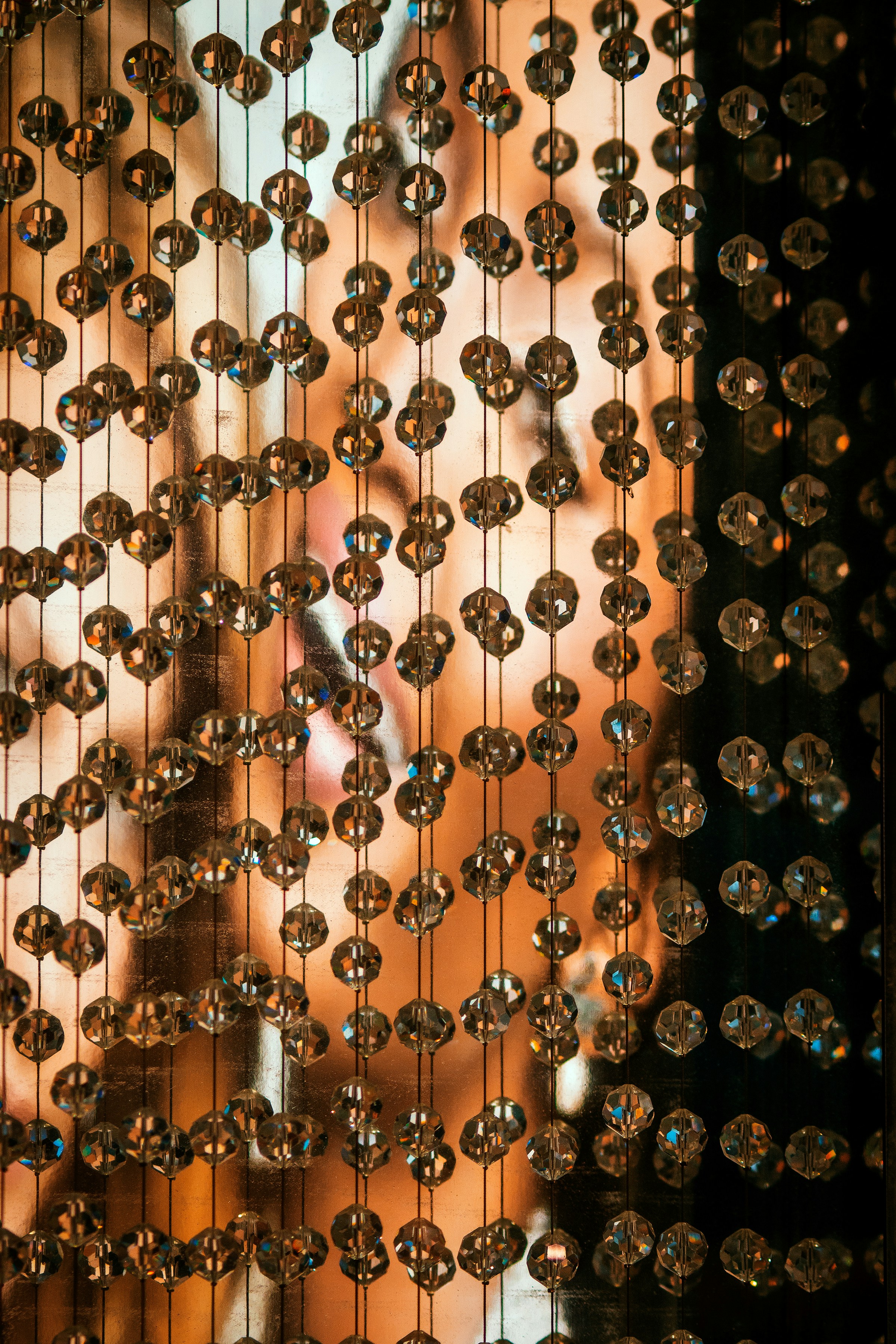 Sunlit Beaded Curtain