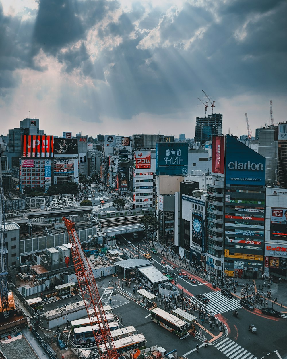 concrete city buildings at daytime