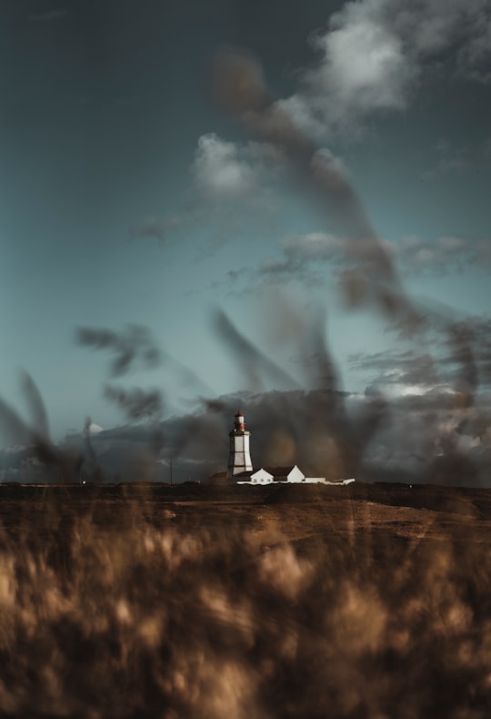 lighthouse and houses in Cabo Espichel Portugal