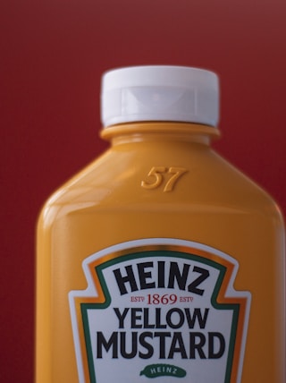 Heinz yellow mustard bottle