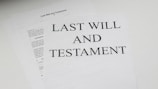 last will and testament white printer paper