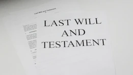 last will and testament white printer paper