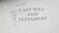 last will and testament white printer paper