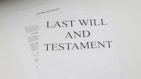 last will and testament white printer paper