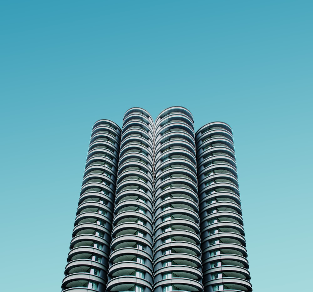 low-angle photo of high-rise building