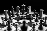 chess pieces on board