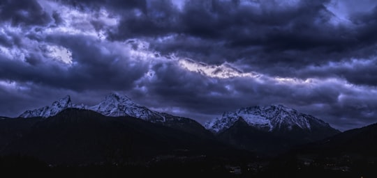 grey mountains in Watzmann Germany