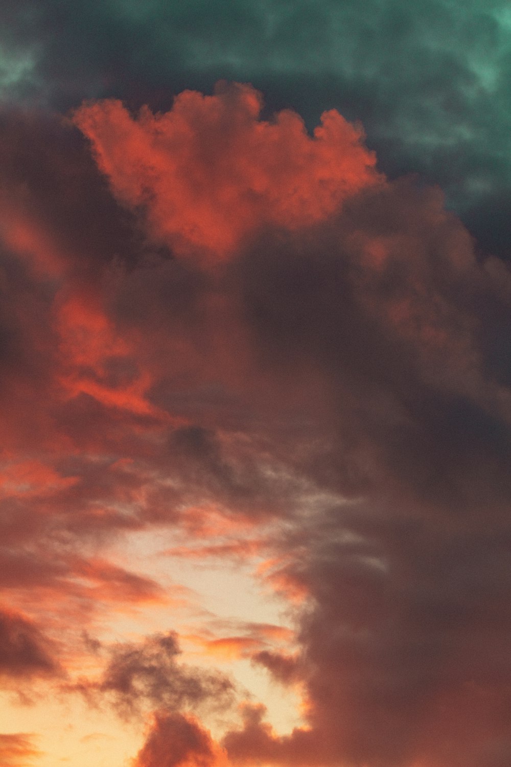 red and black clouds