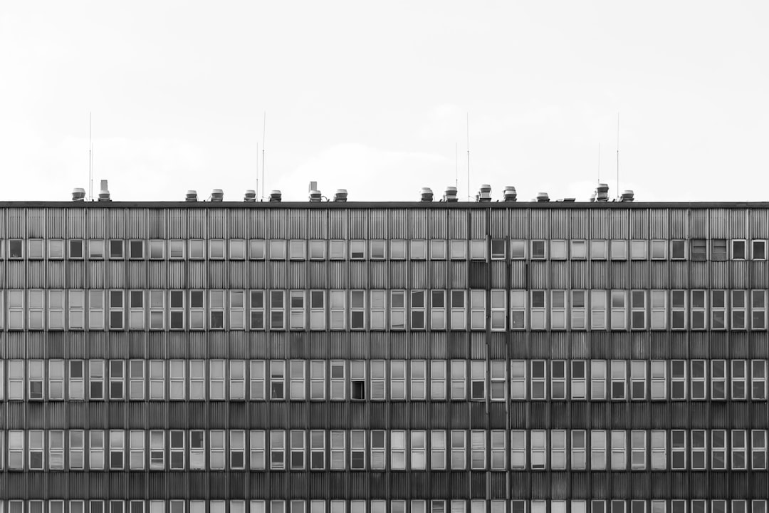 gray and black concrete building