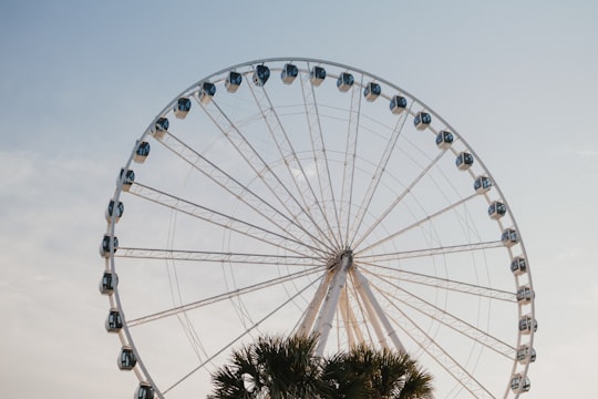 low-angle of white ferris wheel in Myrtle Beach United States