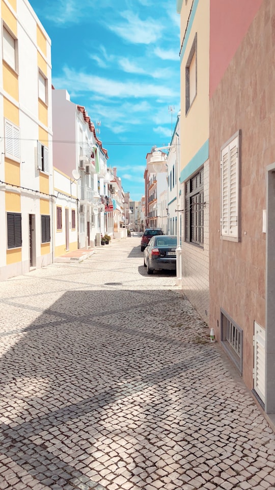 black car parked outdoor in Monte Gordo Portugal