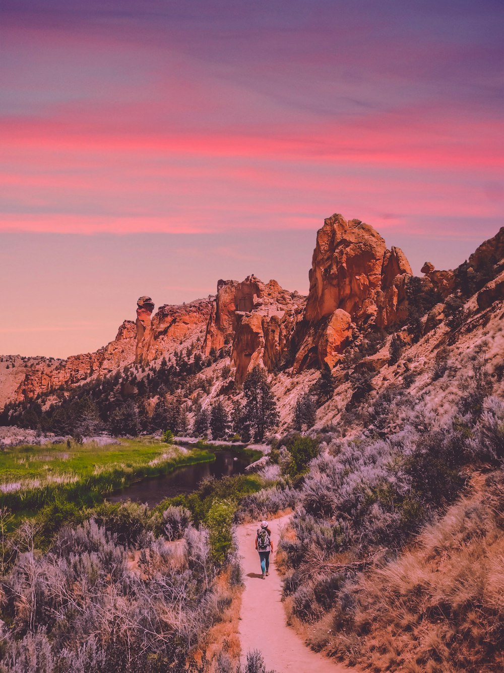 canyon during sunset