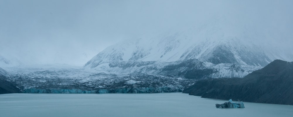 gray and white mountain under sky