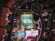 aerial view of stadium