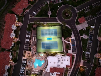aerial view of stadium
