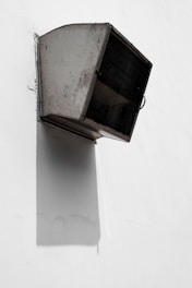 gray metal industrial air vent
