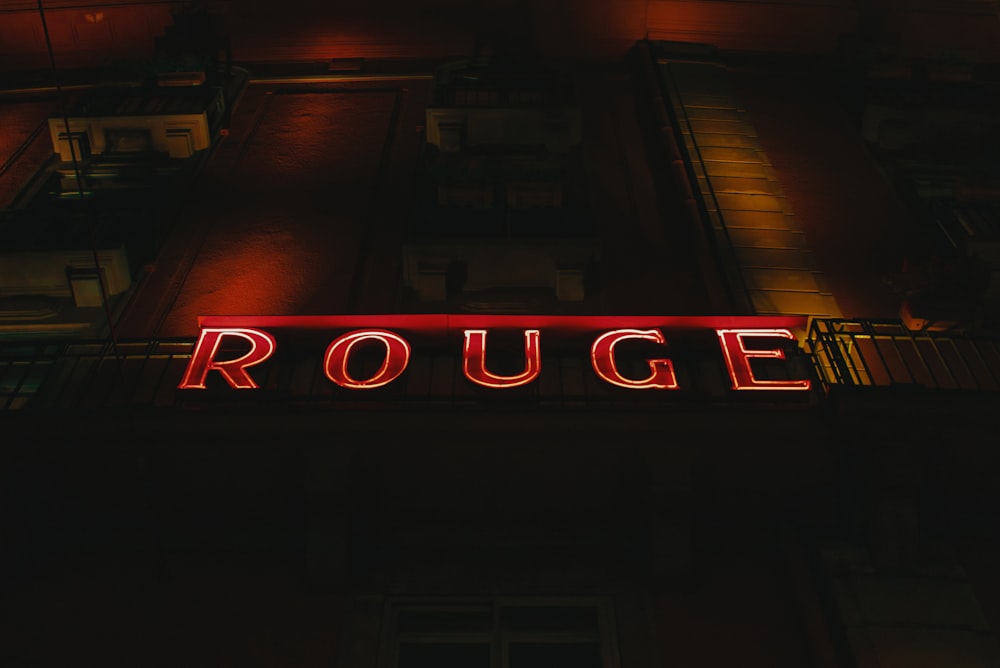 Rouge LED signage