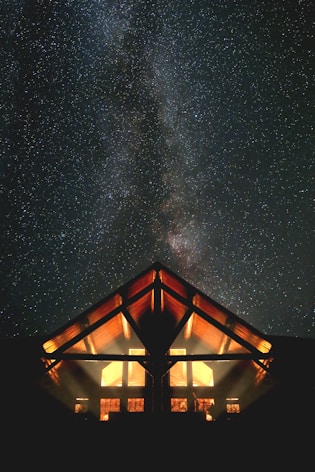 black and white building under sky