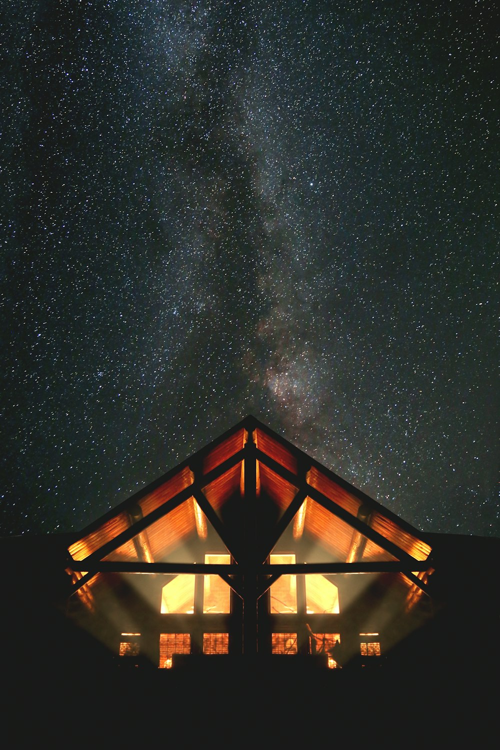 black and white building under sky