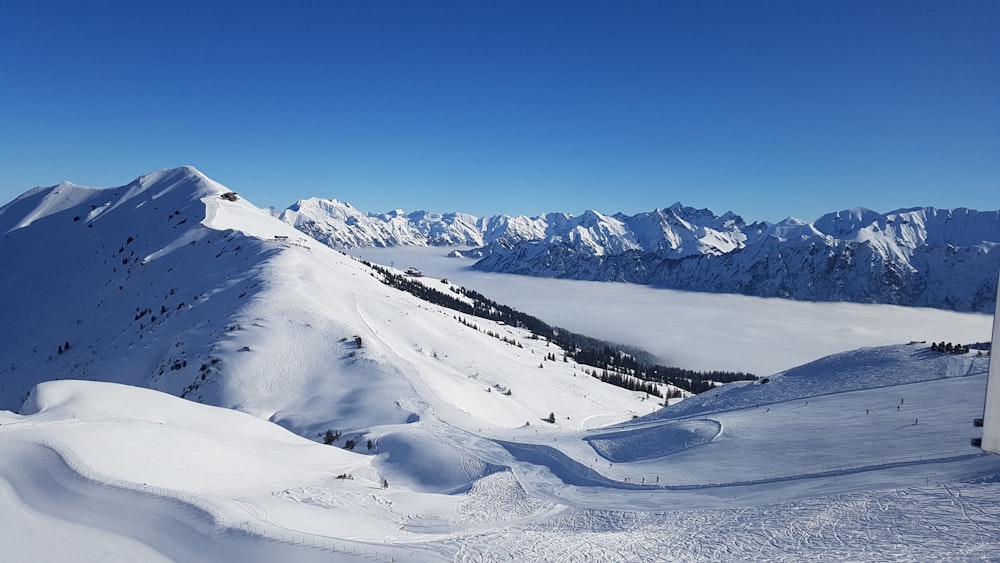 landscape photography of snow mountains